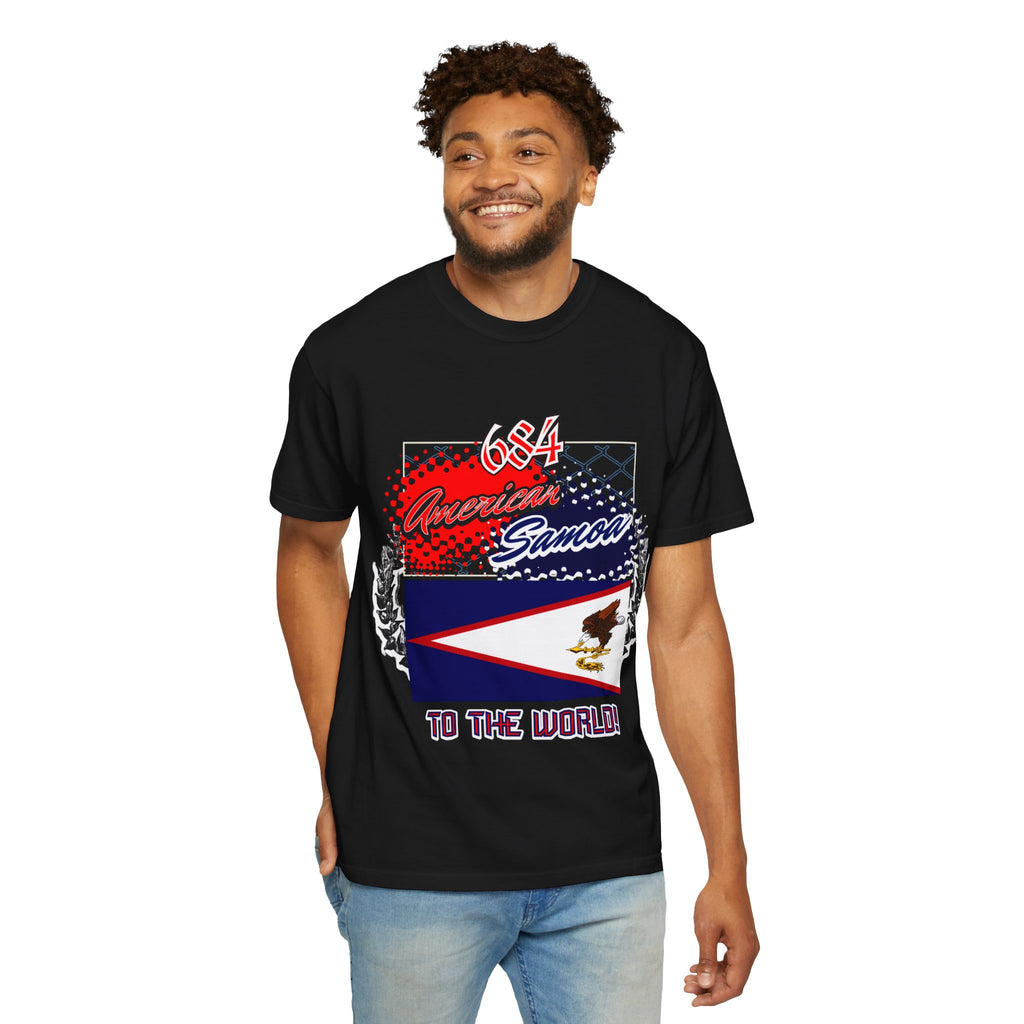 American Samoa Flag T-Shirt — 684 Pride Graphic Tee ("To The World")