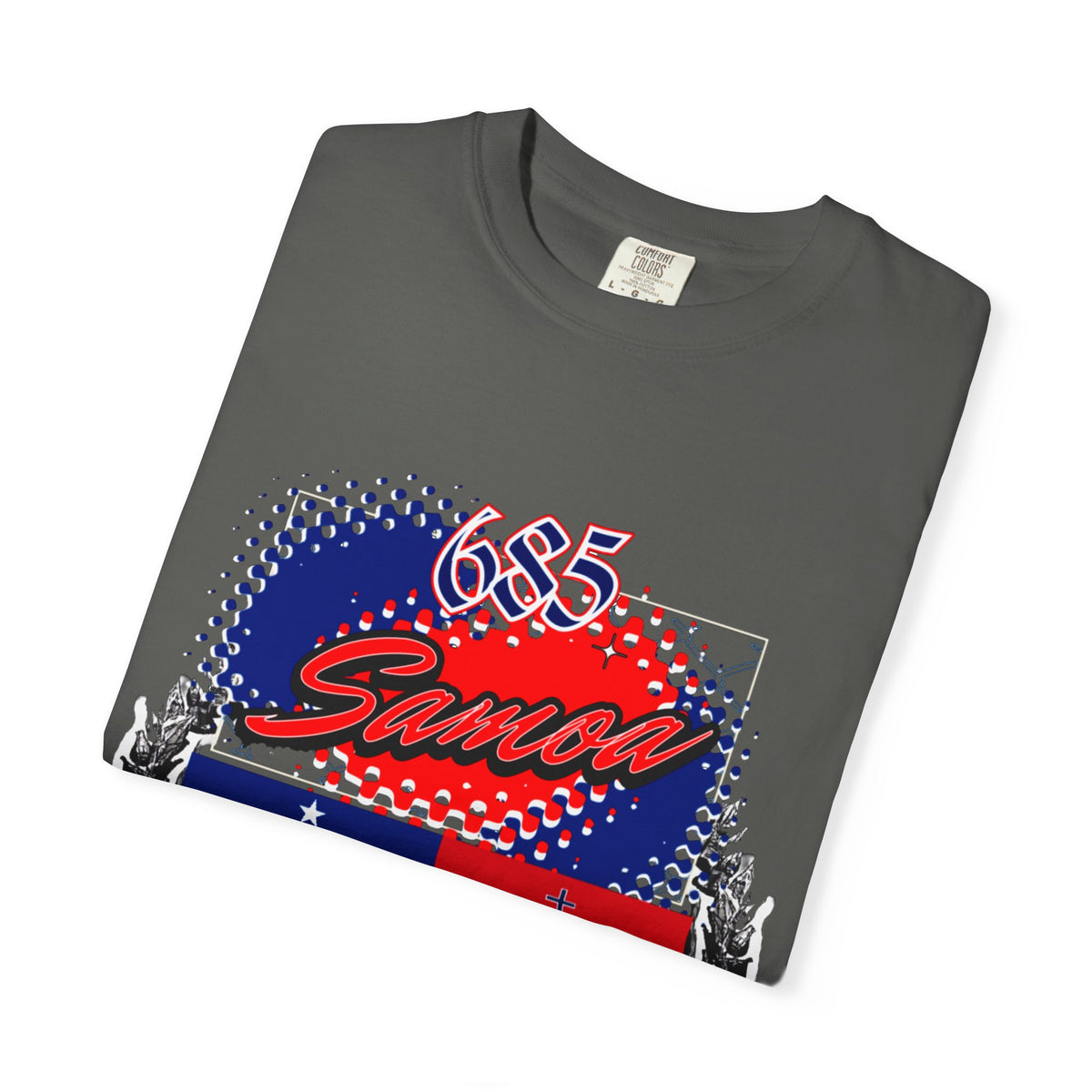 685 Samoa Pride T-Shirt — 'Samoa to the World' Flag Graphic