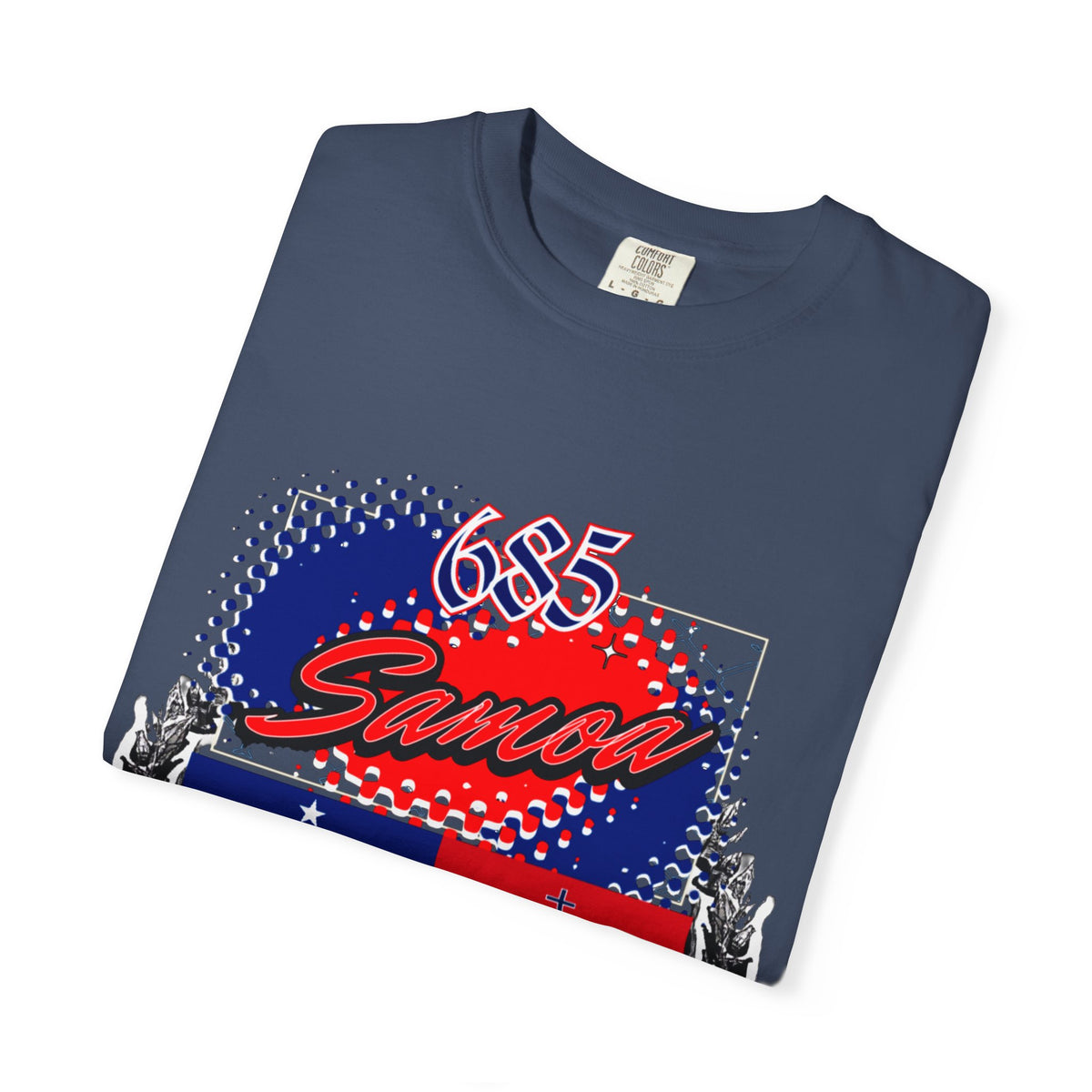 685 Samoa Pride T-Shirt — 'Samoa to the World' Flag Graphic