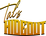 The logo for 'Tat's Hideout' features stylized text in a metallic gold-to-orange gradient with black drop shadows, set against a solid white background.