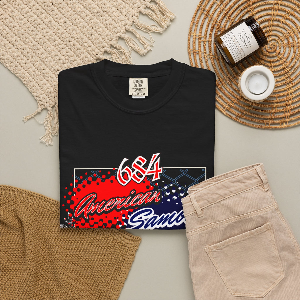 American Samoa Flag T-Shirt — 684 Pride Graphic Tee ("To The World")