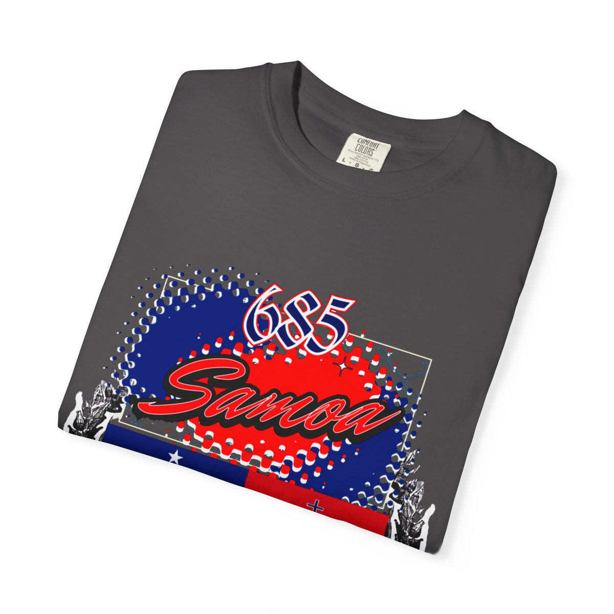 685 Samoa Pride T-Shirt — 'Samoa to the World' Flag Graphic
