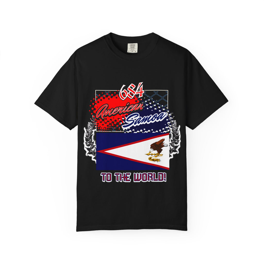 American Samoa Flag T-Shirt — 684 Pride Graphic Tee ("To The World")